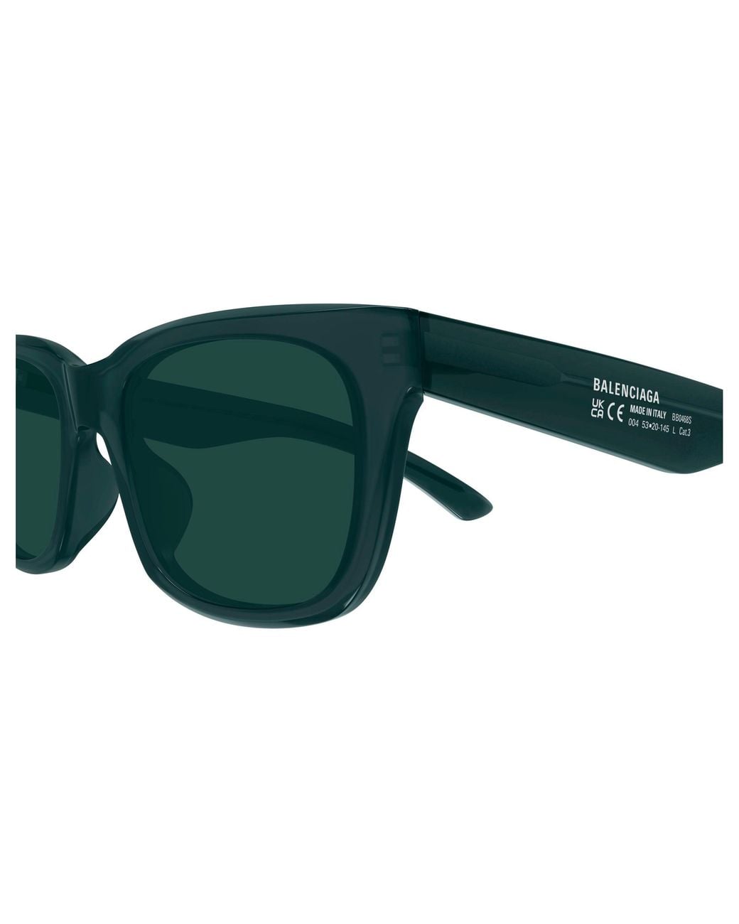 Balenciaga Green Bb0468S 004 Sunglasses Acetate Squared for men