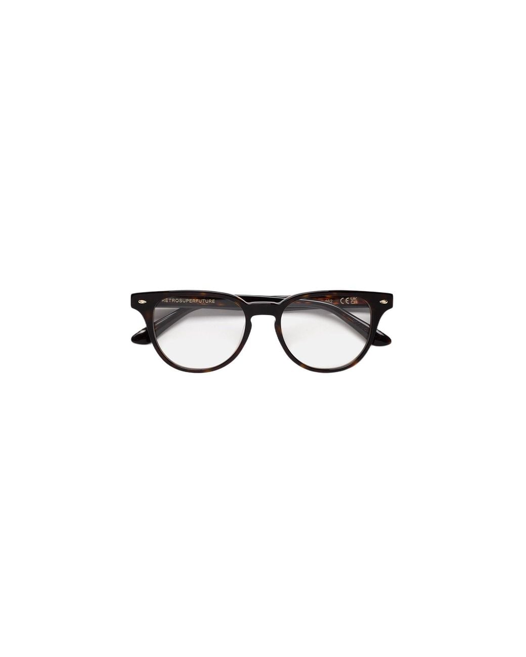 Retrosuperfuture Black Doo Numero 162 Maculato Optical Frames Acetate Round