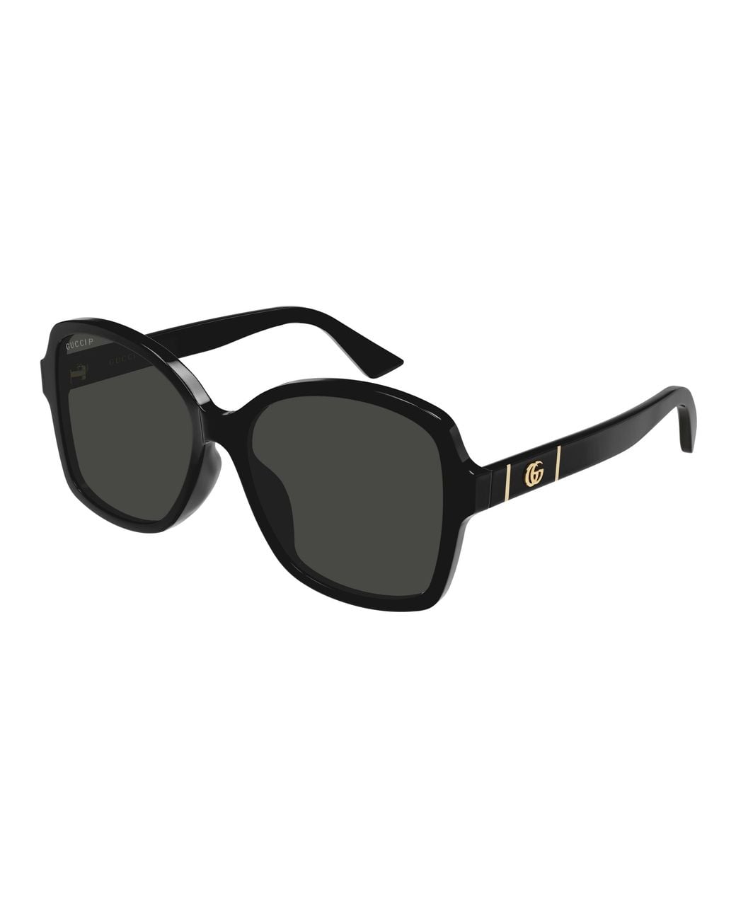 Gucci Black Gg0765Sa 005 Sunglasses Injected Squared