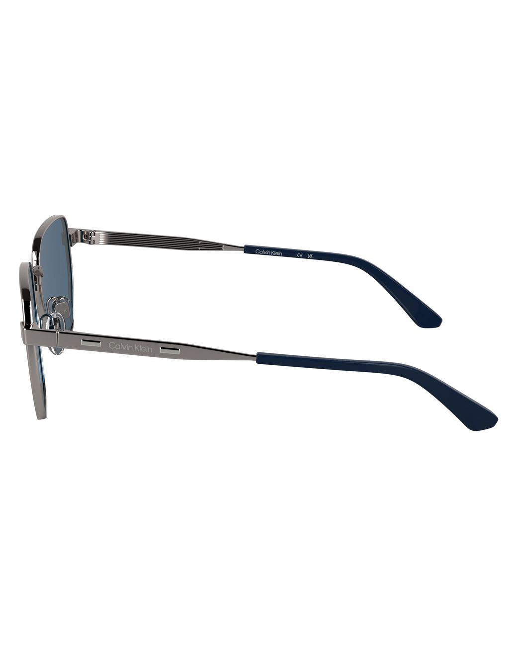 Calvin Klein Black Ck25100S 071 Sunglasses Metal Squared Normal