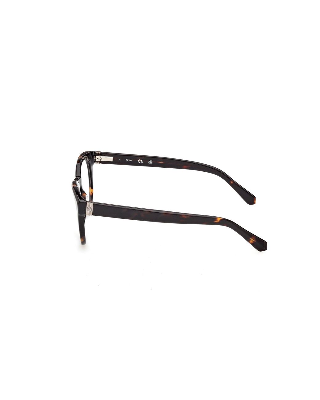 Guess Black Gu50366 052 Optical Frames Acetate Round Normal for men