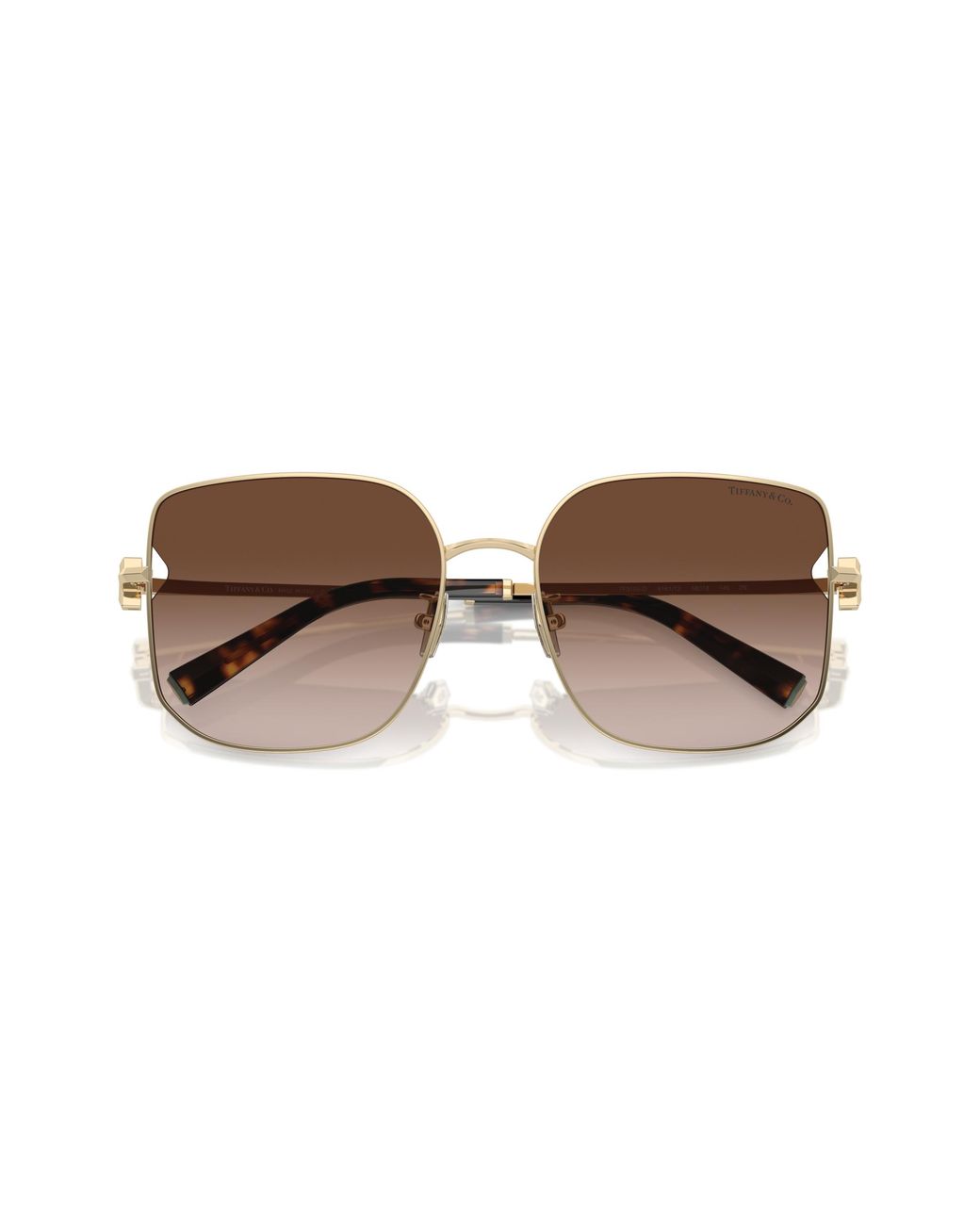 Tiffany & Co Black Tf3105D 61893B Sunglasses Steel Squared Normal Shaded