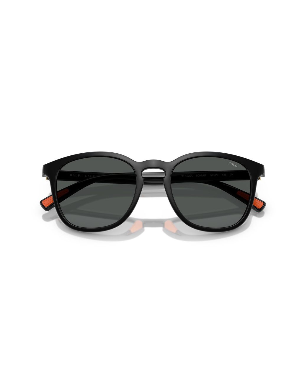 Polo Ralph Lauren Black Ph4222U 500187 Sunglasses Injected Round Normal for men