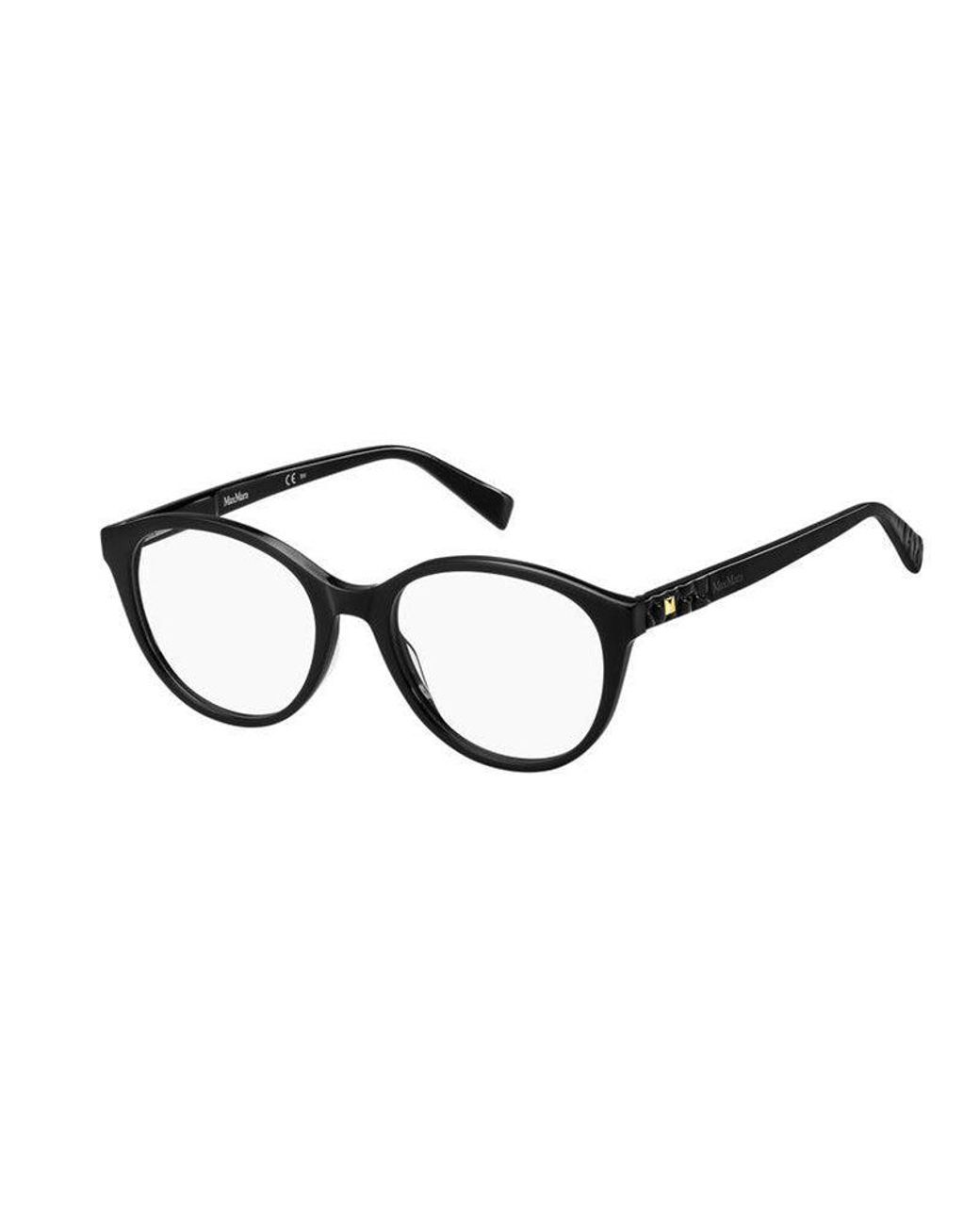 Max Mara Black Mm 1391 807 Optical Frames Outlet Acetate Round