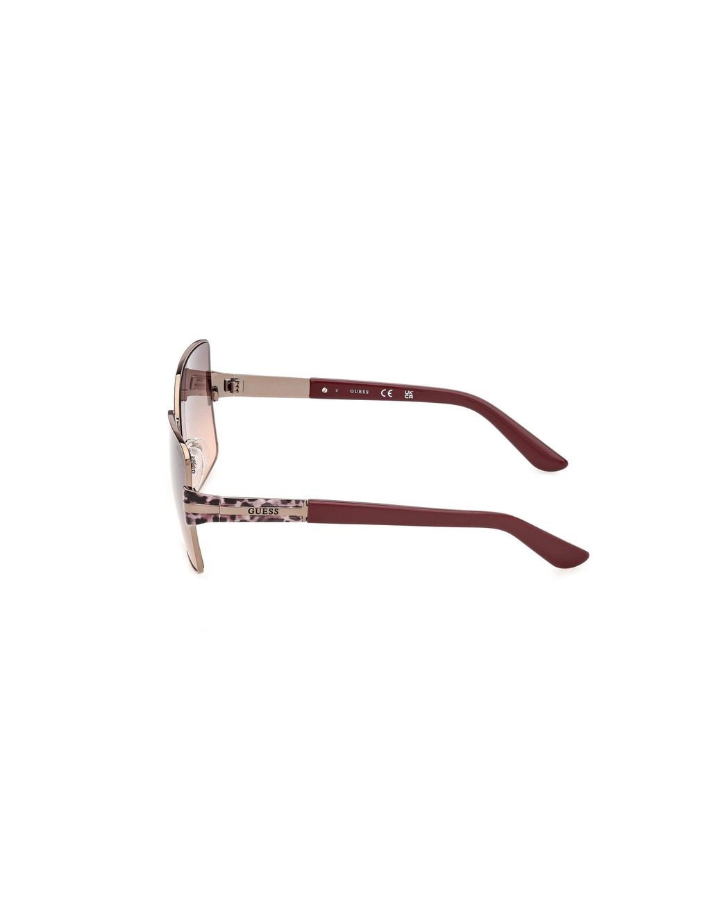 Guess Black Gu00357 36F Sunglasses Metal Butterfly Normal