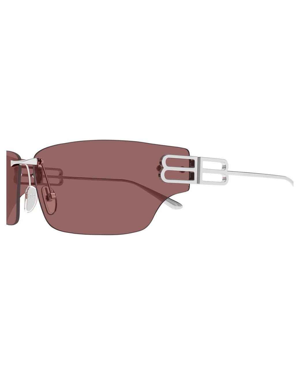 Balenciaga Black Bb0485Sa 004 Sunglasses Metal Squared