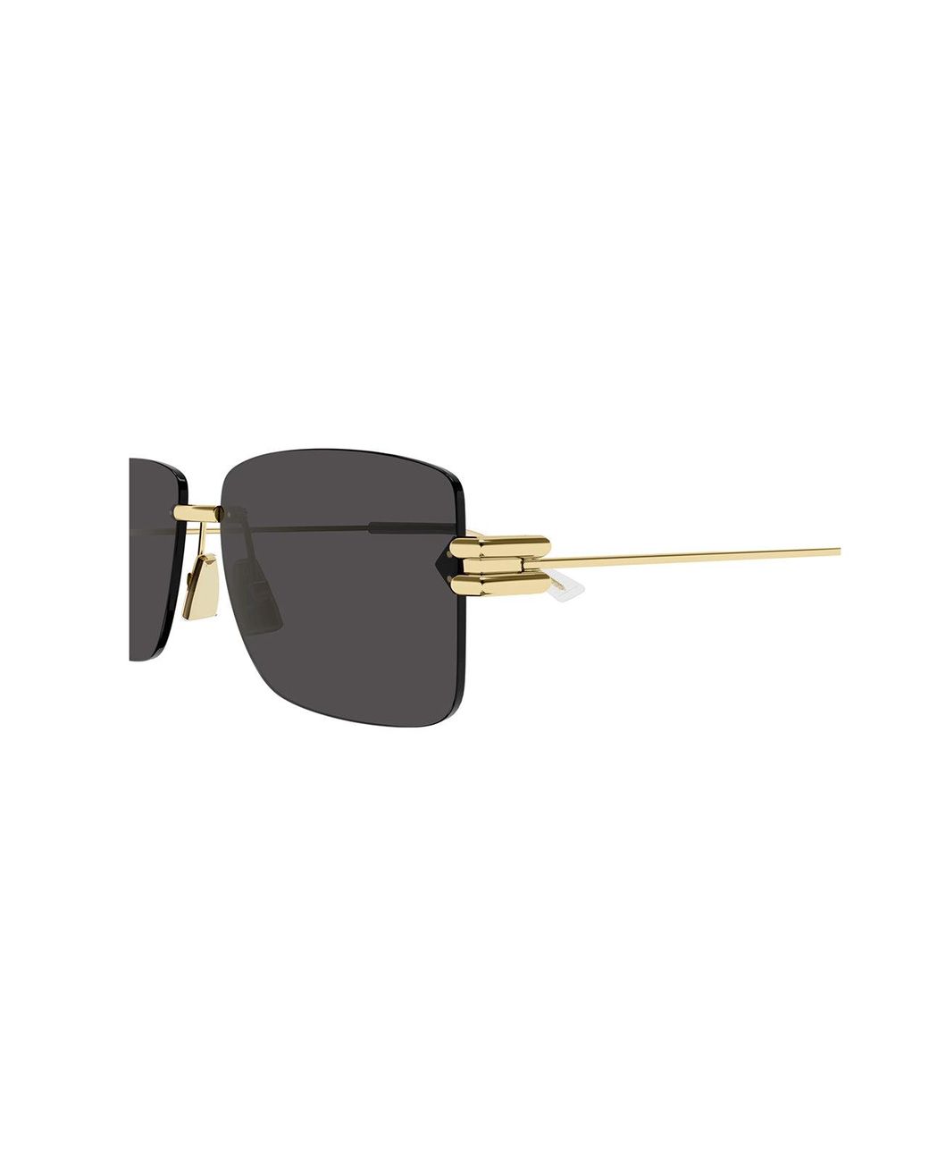 Bottega Veneta Black Bv1126S 002 Sunglasses Metal Squared Normal for men