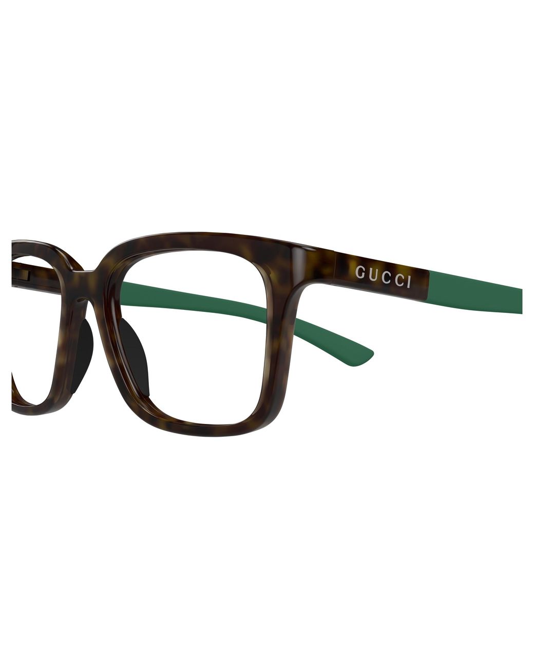 Gucci Black Gg1738O 003 Optical Frames Injected Transparent Squared for men
