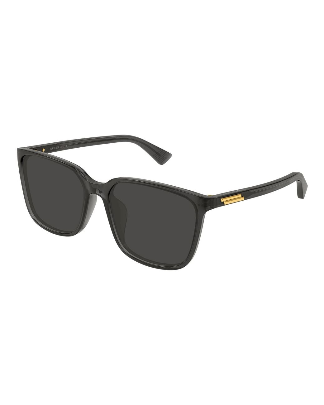 Bottega Veneta Black Bv1516Sk 003 Occhiali Da Sole Acetato Squadrata