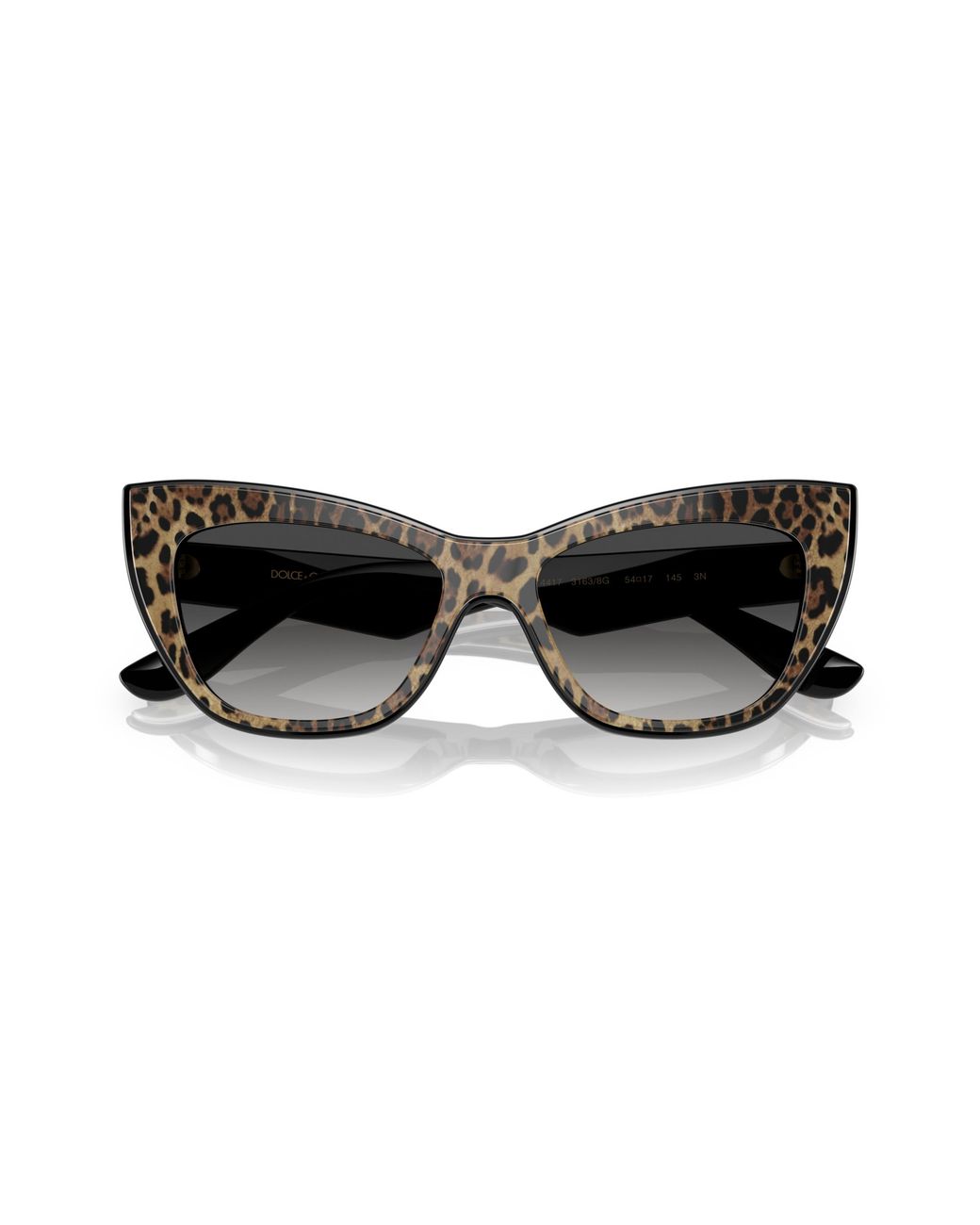 Dolce & Gabbana Black Dg4417 31638G Sunglasses Acetate Cat Eye Normal Shaded