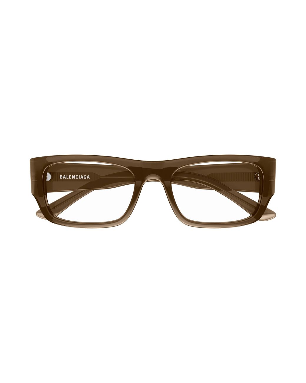 Balenciaga Black Bb0370O 004 Optical Frames Acetate Transparent Squared for men