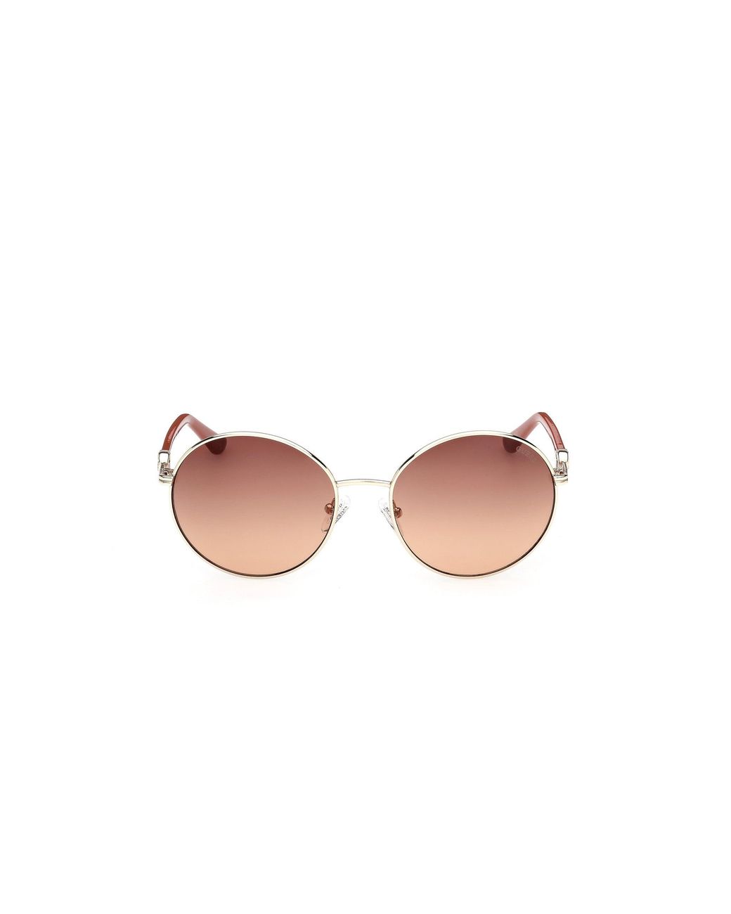 Guess Black Gu00260 32F Sunglasses Metal Round Normal