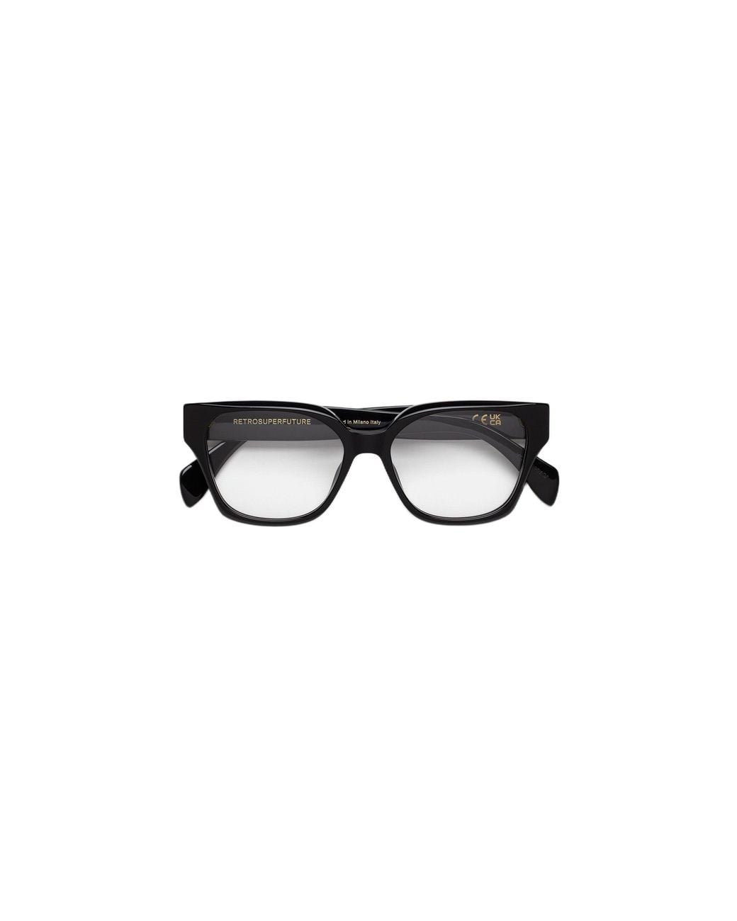 Retrosuperfuture Black Yta Numero 163 Nero Optical Frames Acetate Squared
