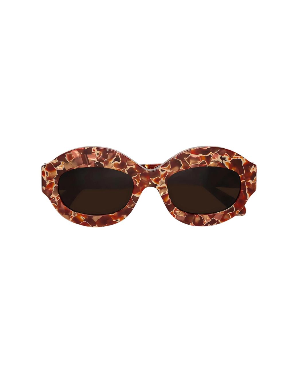 Marni Brown Fn9 Ik Kil Cenote Lava Sunglasses Acetate Oversize Normal