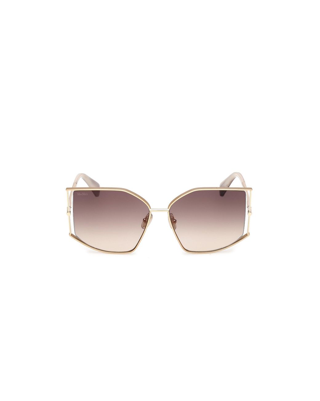 Max Mara Black Mm0142 Menton-4 32F Sunglasses Metal Cat Eye Normal
