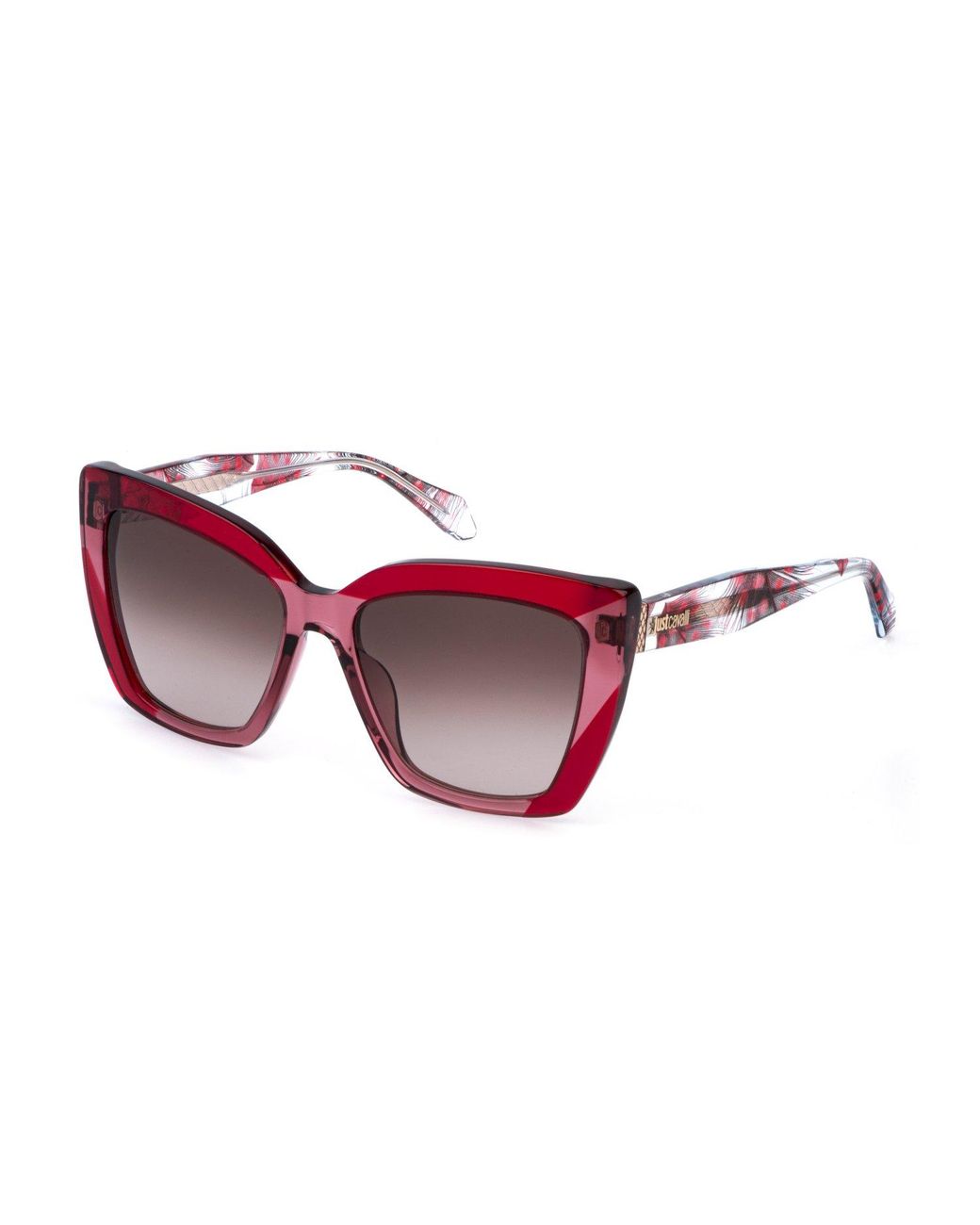 Just Cavalli Black Sjc174V 0V64 Sunglasses Acetate Butterfly Normal Nuanced