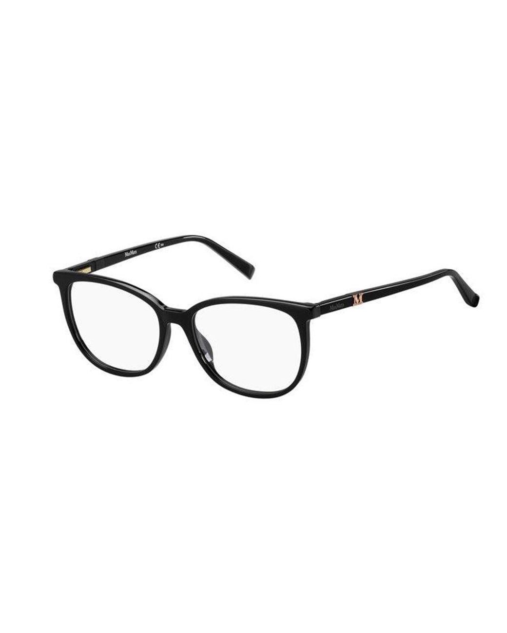 Max Mara Black Mm 1412 807 Optical Frames Outlet Acetate Round