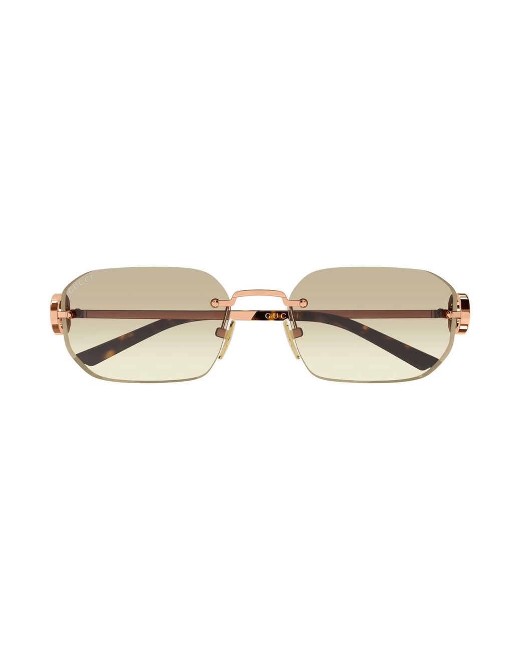 Gucci Black Gg2228S 004 Sunglasses Metal Squared Nuanced