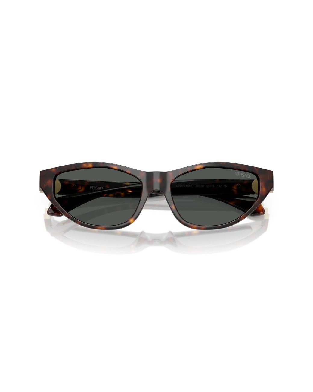 Versace Black Ve4491U 108/87 Sunglasses Injected Cat Eye Normal
