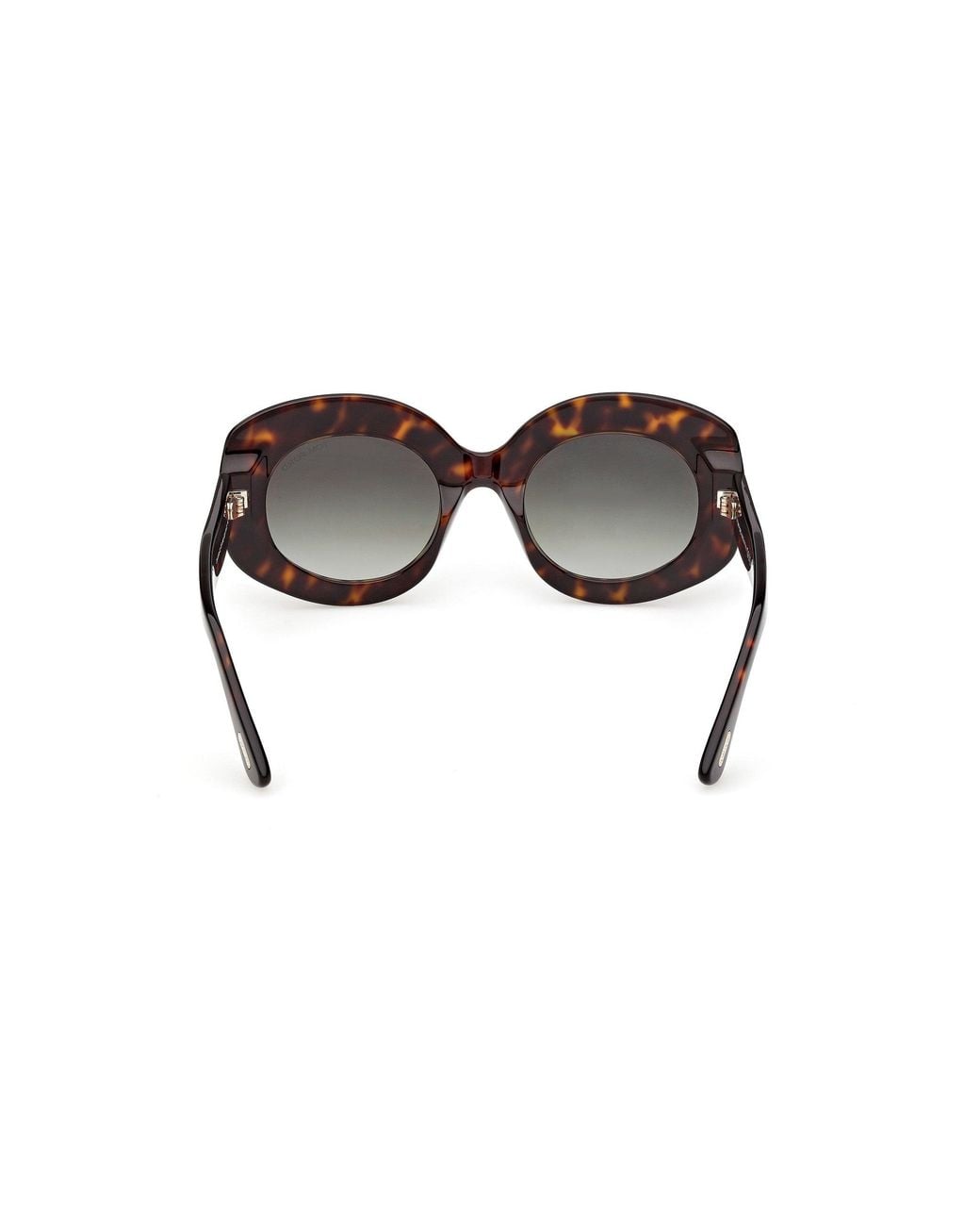 Tom Ford Black Ft1346 Claudette-02 52B Sunglasses Acetate Smoke Round Normal
