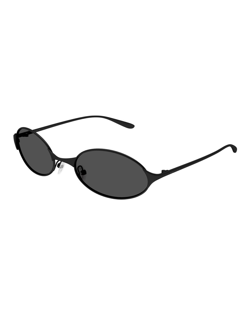 McQueen Black Am0589S 001 Occhiali Da Sole Metallo Grigio Rotonda