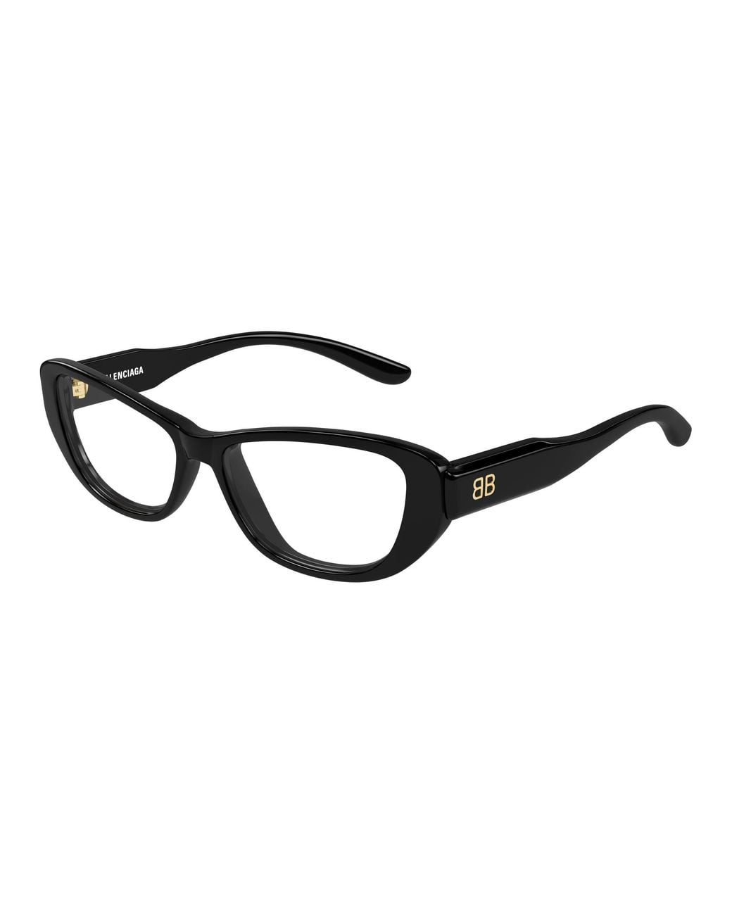 Balenciaga Black Bb0514O 001 Optical Frames Acetate Transparent Geometric