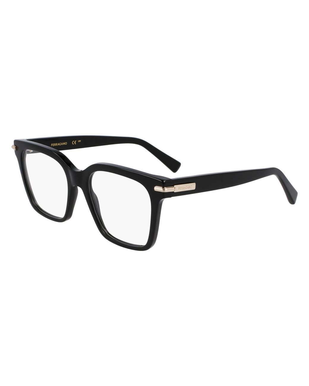 Ferragamo Black Sf3009 001 Optical Frames Acetate Squared Normal