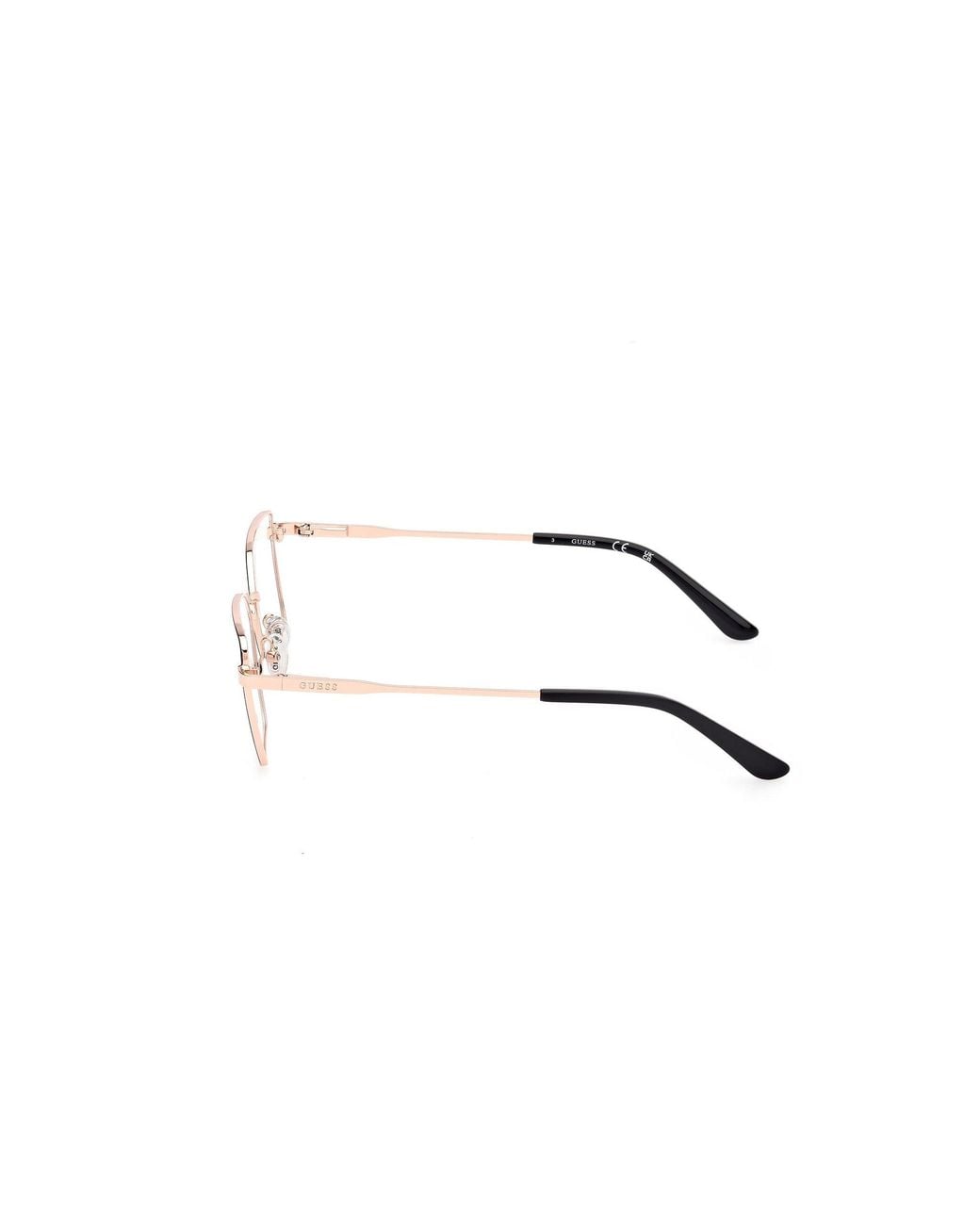 Guess Black Gu50168 083 Optical Frames Metal Geometric Normal