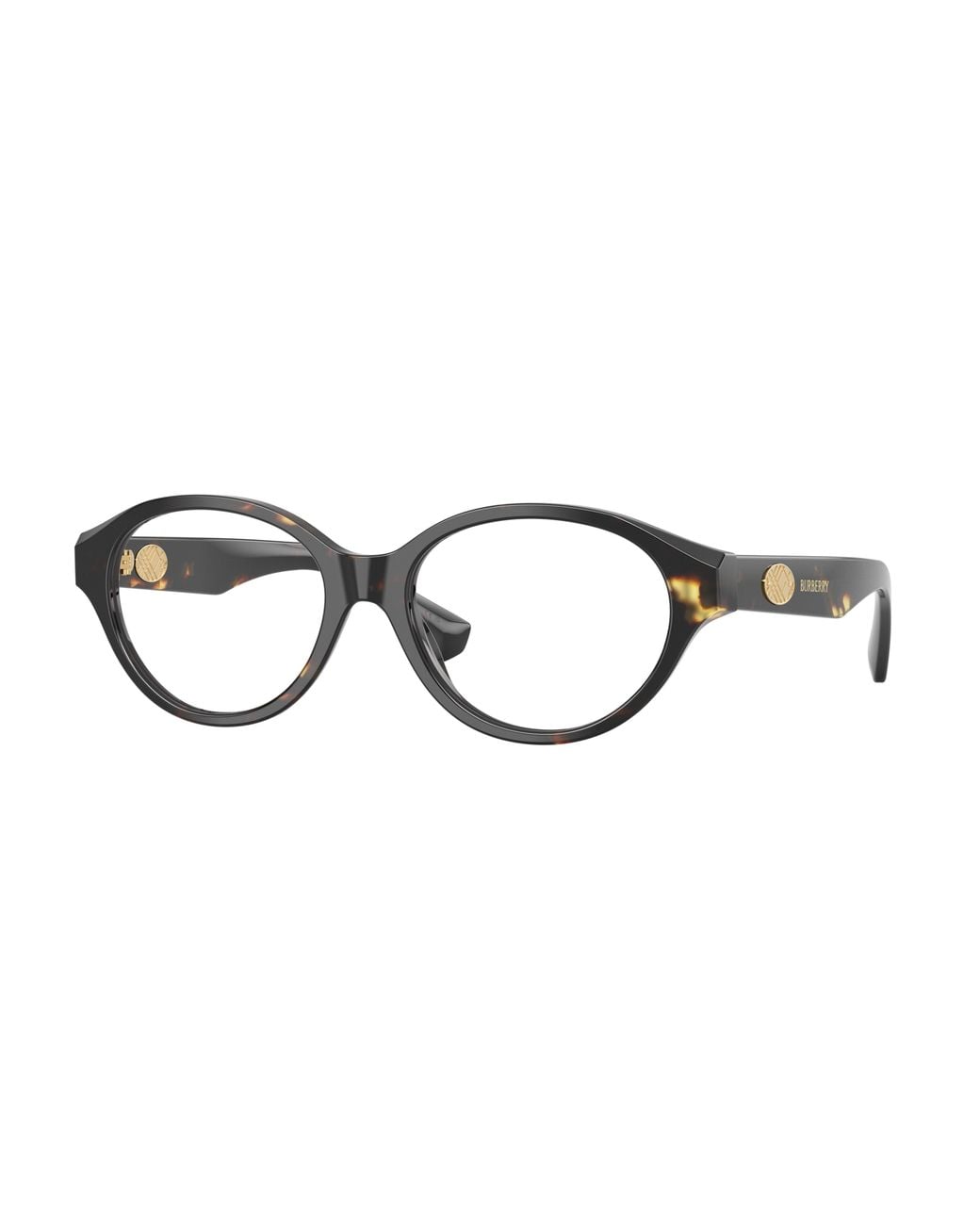 Burberry Black Be2466 4106 Optical Frames Acetate Transparent Round Normal