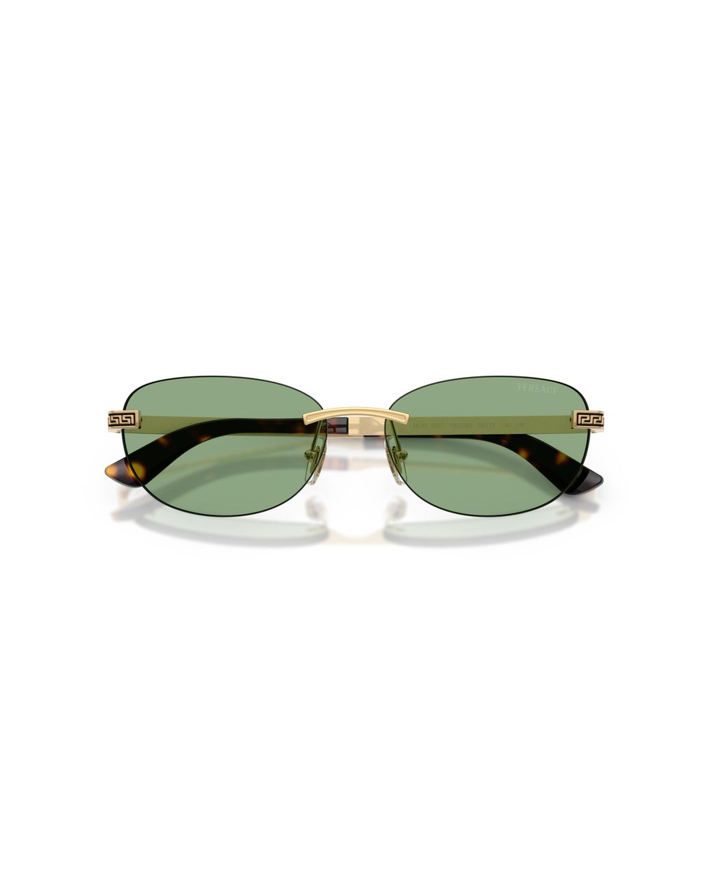 Versace Green Ve2307 152382 Sunglasses Metal Round Normal