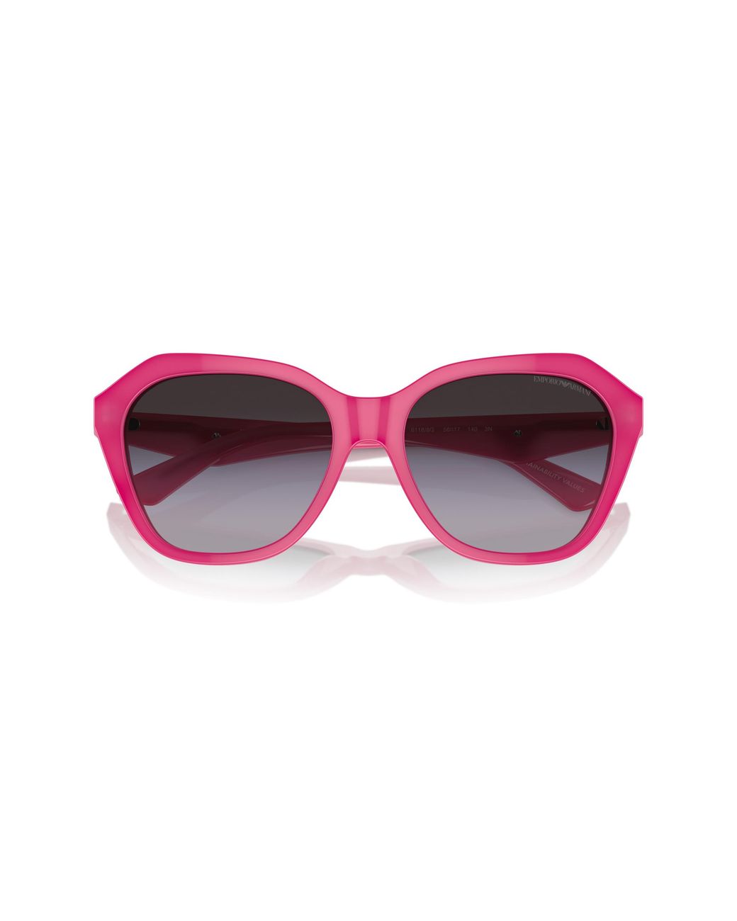 Emporio Armani Black Ea4221 61188G Sunglasses Acetate Geometric Normal Shaded