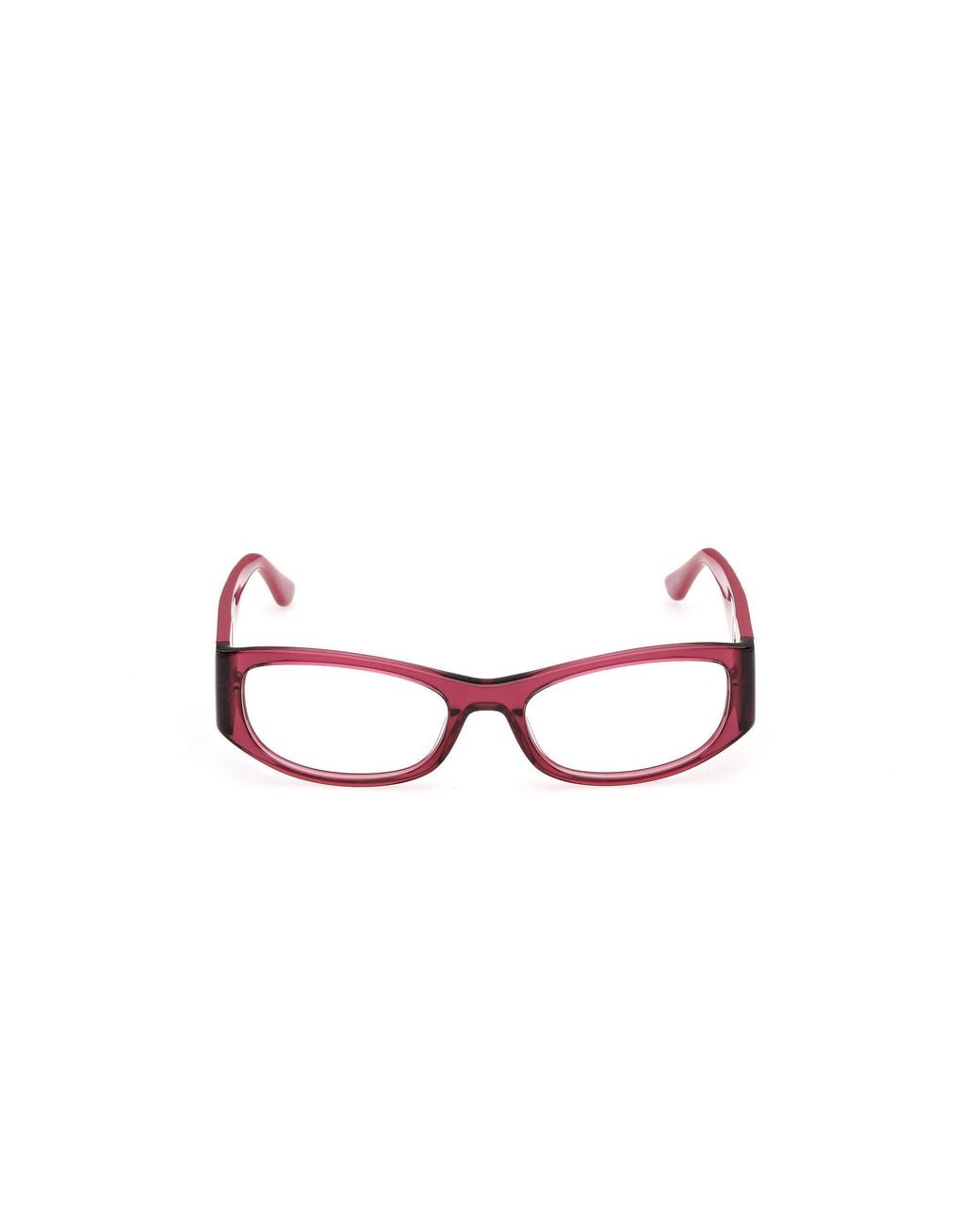 Guess Red Gu50352 069 Optical Frames Acetate Round Normal