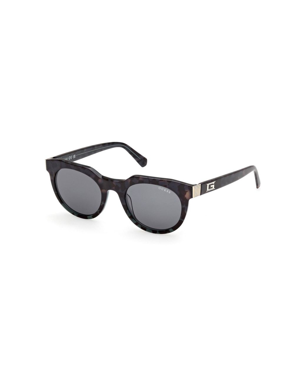 Guess Black Gu00214 98V Sunglasses Acetate Round Normal for men
