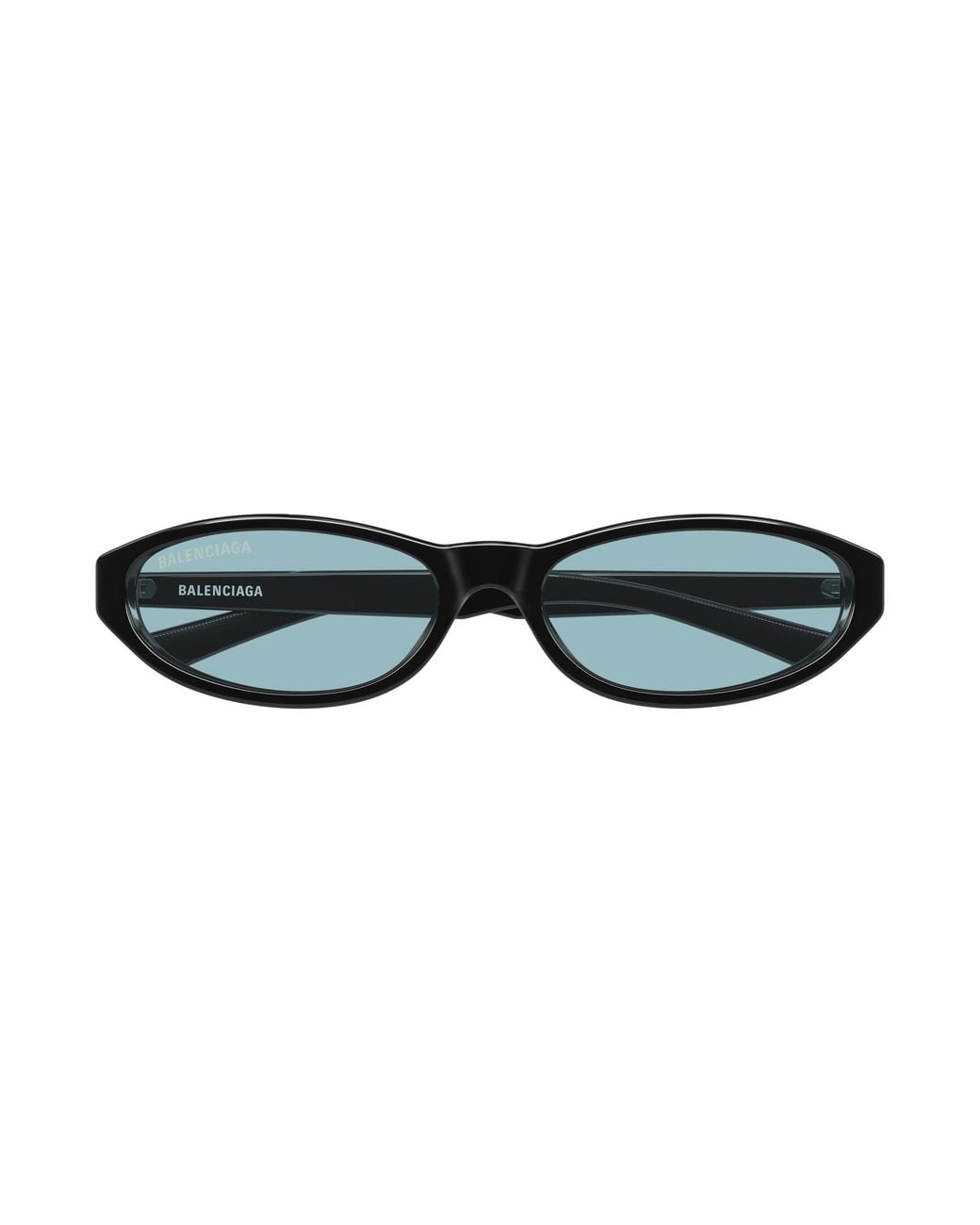 Balenciaga Black Bb0007S 016 Occhiali Da Sole Acetato Azzurro Rotonda