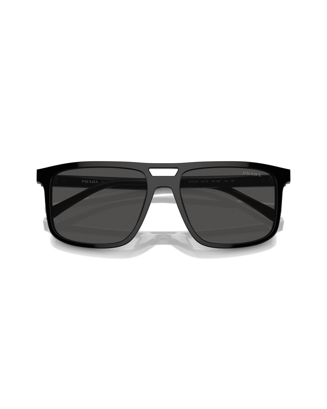 Prada Black Pr A22S 16K08Z Sunglasses Acetate Squared Normal for men