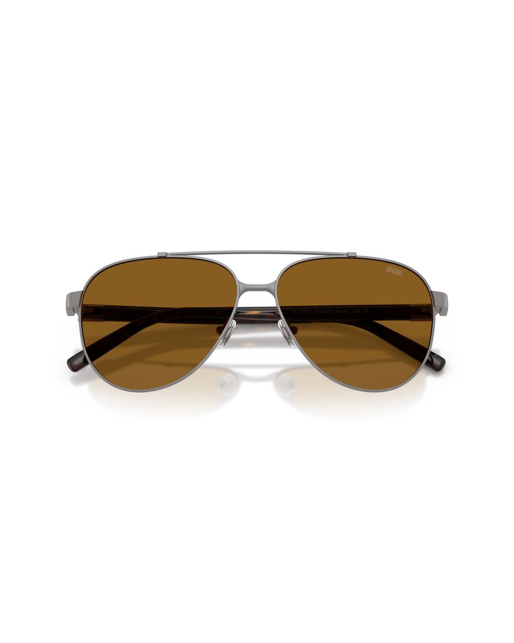 DIESEL Black Dl1021 104383 Sunglasses Metal Pilot Polarized