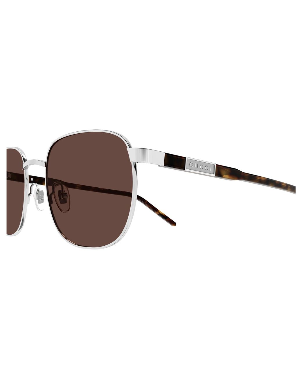 Gucci Black Gg1799S 002 Sunglasses Metal Squared for men