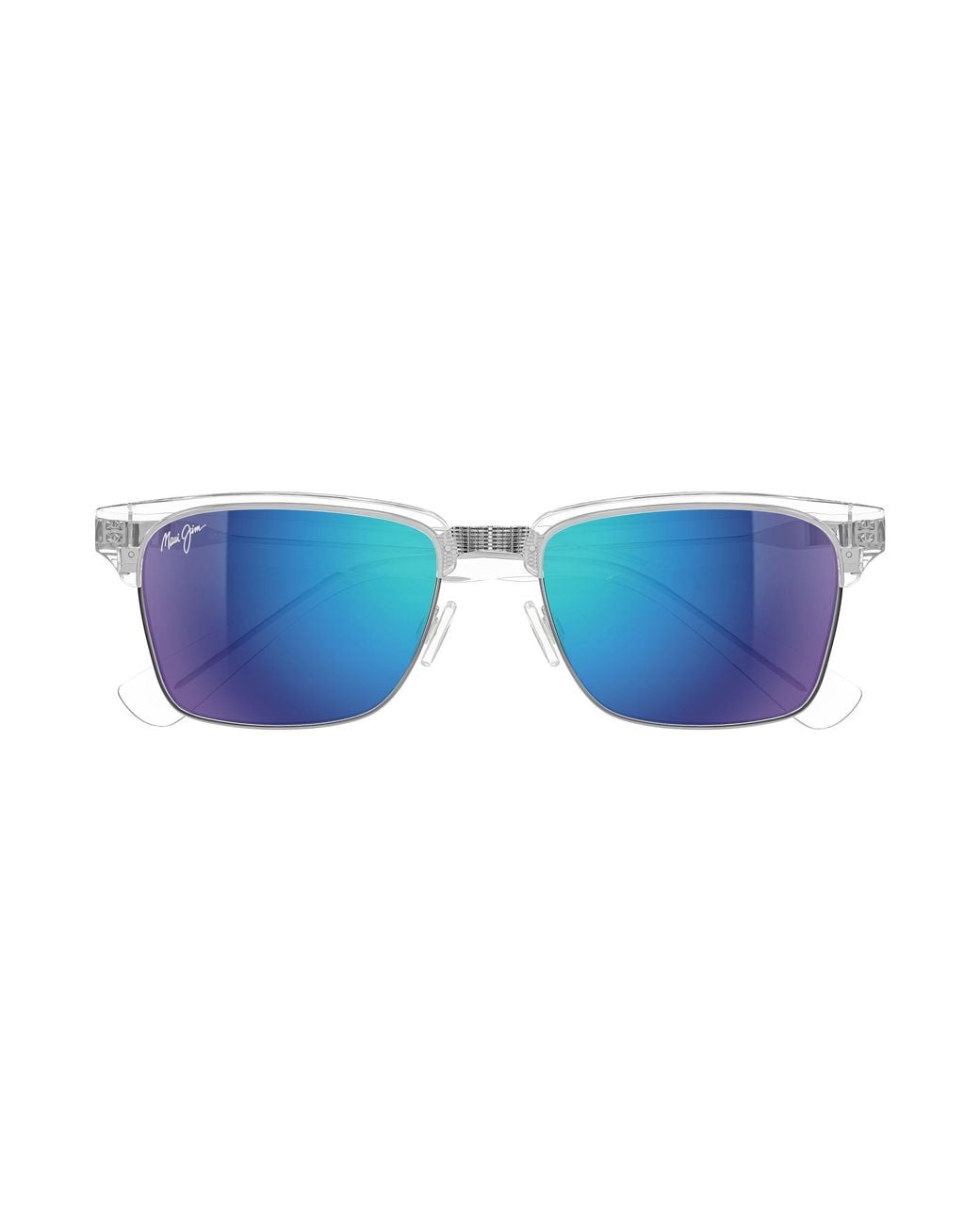 Maui Jim Black Mj0354S 002 Occhiali Da Sole Bio-Iniettato Blu Squadrata