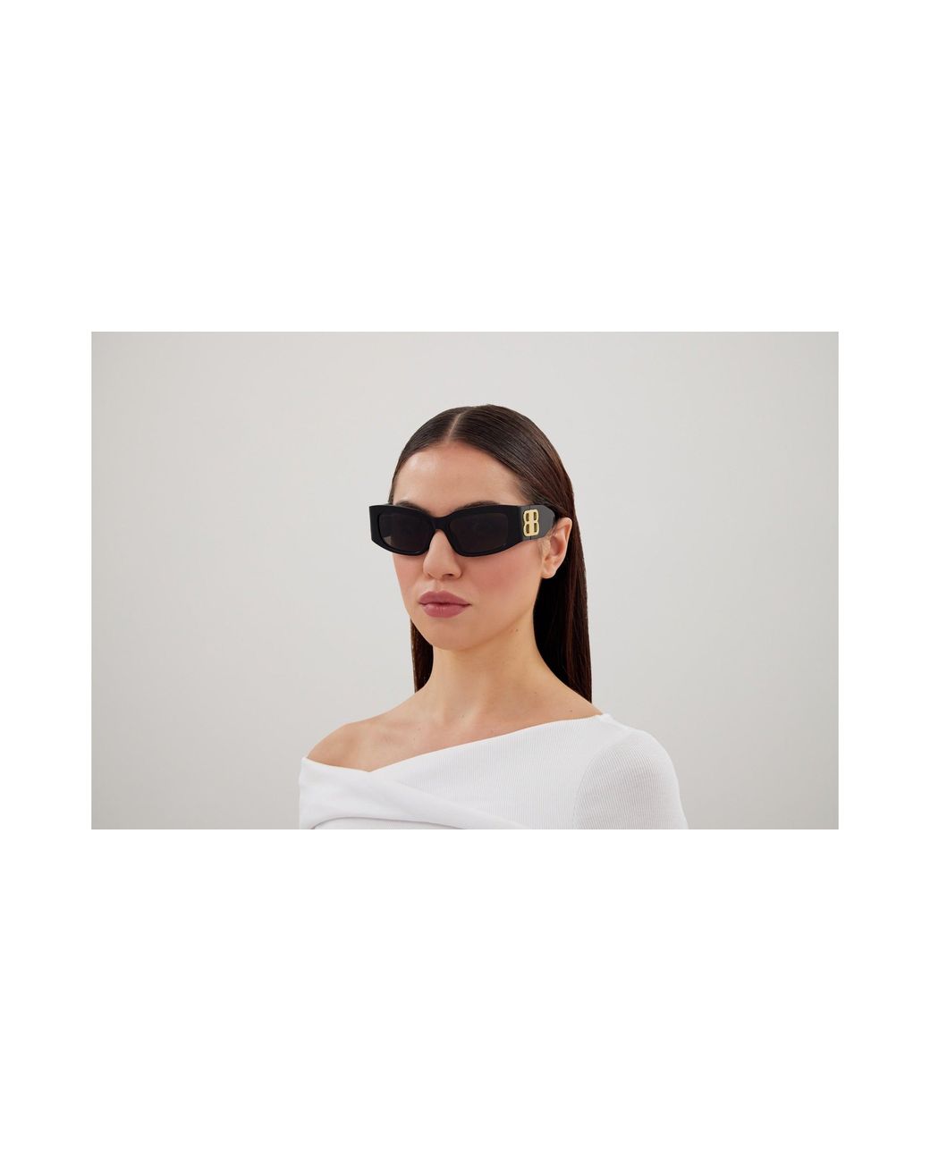 Balenciaga Black Bb0360S 005 Sunglasses Acetate Squared