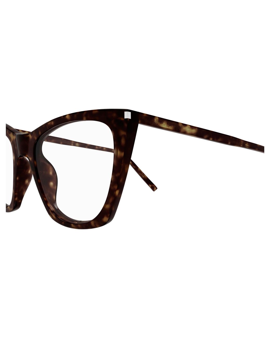 Saint Laurent Black Sl 214 Kate Thin Opt 002 Optical Frames Acetate Transparent Cat Eye