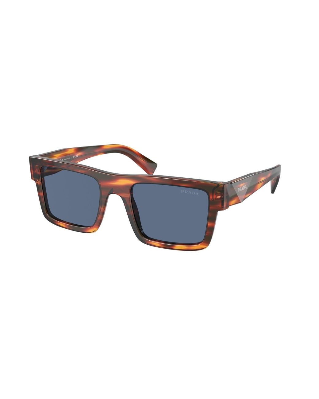 Prada Black Pr 19Ws 17R06A Sunglasses Acetate Squared Normal for men