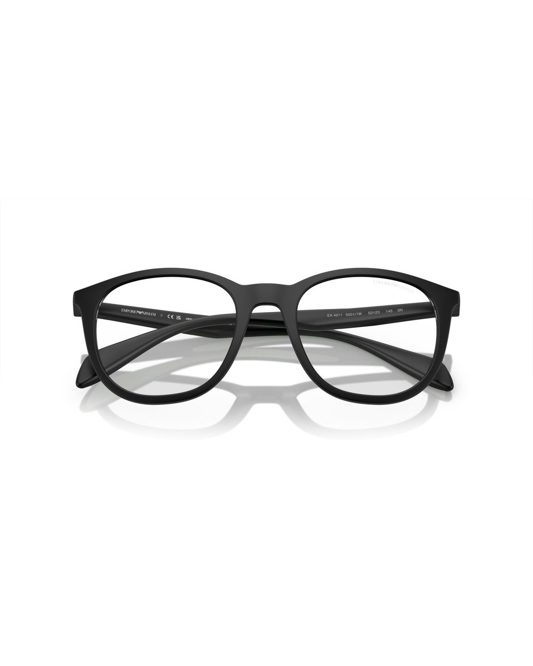 Emporio Armani Black Ea4211 50011W Sunglasses Injected Transparent Pantos Normal for men