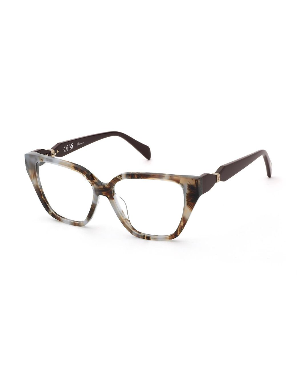 Blumarine Black Vbm247 0Am5 Optical Frames Acetate Butterfly