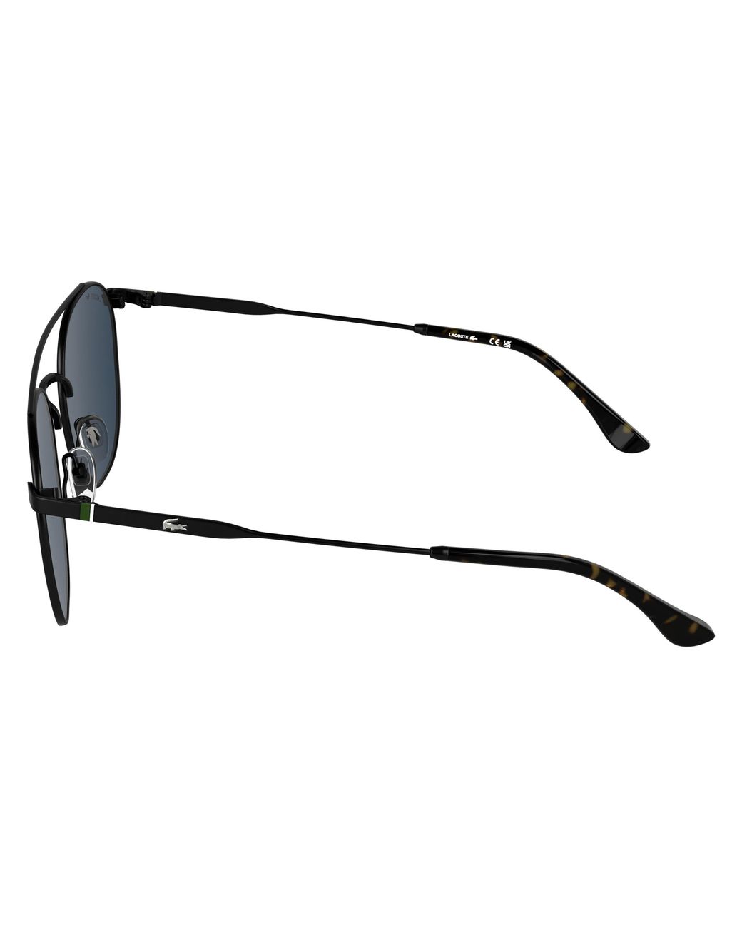 Lacoste Black L281S 002 Sunglasses Metal Squared Normal for men