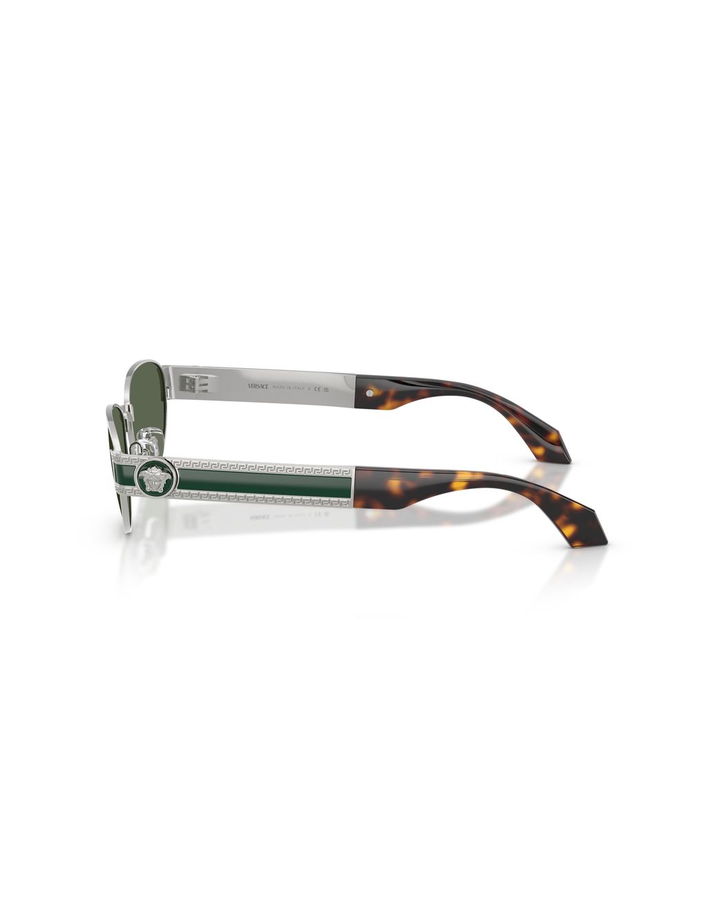 Versace Green Ve2304 152671 Sunglasses Metal Cat Eye Normal