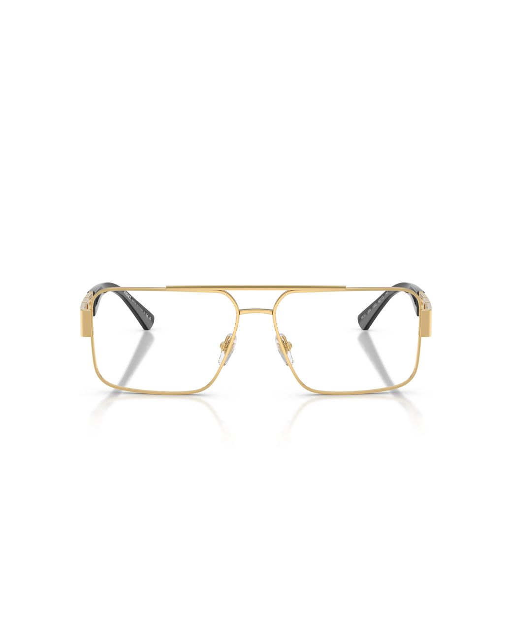 Versace Black Ve1308 1002 Optical Frames Steel Pillow Normal for men
