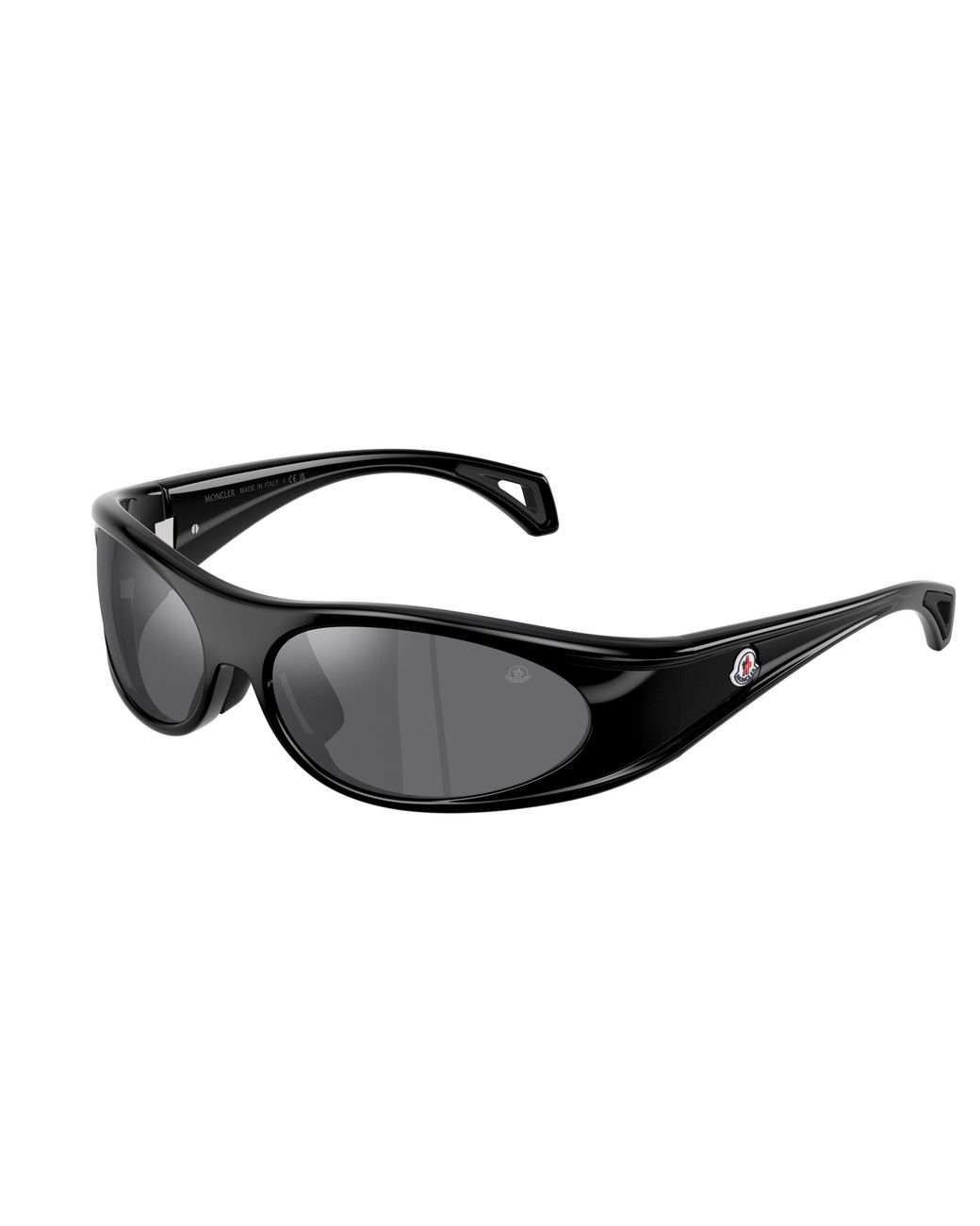 Moncler Black Me8021 50016G Sunglasses Injected Round Mirror
