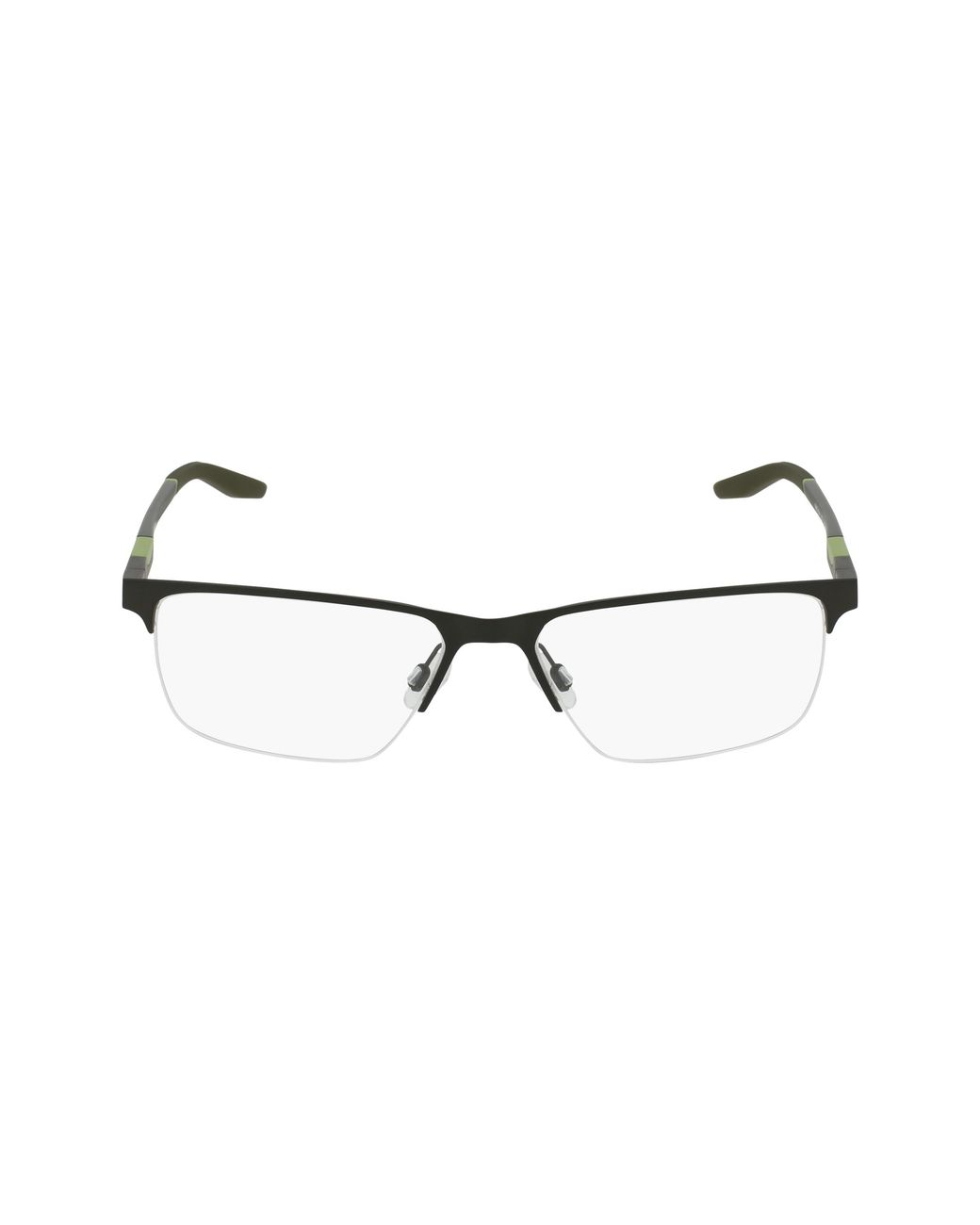 Nike Black 8144 001 Optical Frames Metal Squared Normal for men