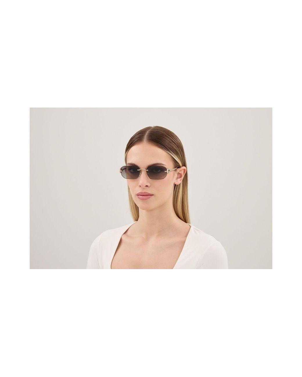 Gucci Black Gg2228S 002 Sunglasses Metal Squared Nuanced
