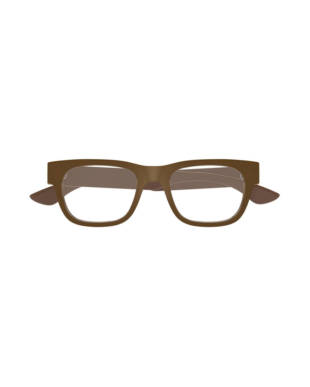 McQueen Black Am0531O 003 Optical Frames Acetate Transparent Squared for men